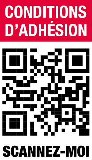 QR code sur les conditions d'adhésion
